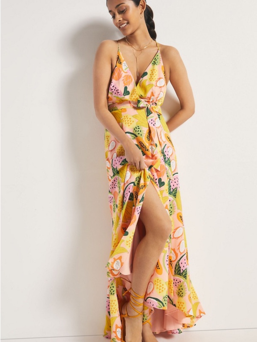 Anthropologie- Hutch High-Low Wrap Dress